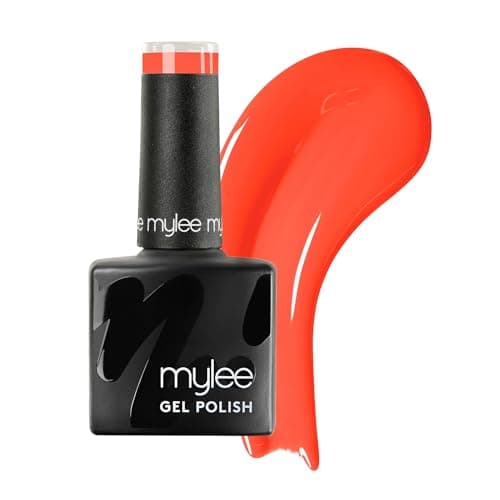 Image of Mylee Gel Nail Polish 8ml [Piping Hot] - UV/LED Soak-Off Nail Art Manicure Pedicure for Professional, Salon & Home Use [Red Range] - Long Lasting & Easy to Apply
