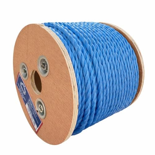 Image of 50M TRADE REELS EVERLASTO BLUE POLYPROPYLENE POLY ROPE 6MM 8MM 10MM 12MM 14MM (6MM)