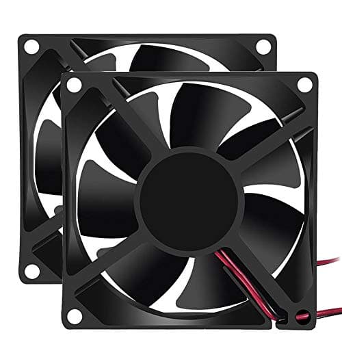 Image of DORHEA 2PCS 80mm x 80mm x 25mm Fan DC 5V 8025 Brushless Cooling Fan for Cooling PC Computer Case CPU Coolers Radiators 2pin