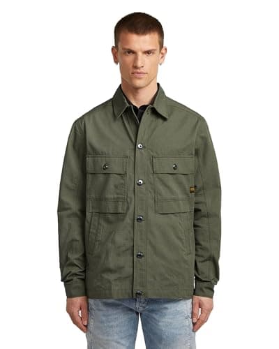 Image of G-STAR Men's Mosa Overshirt, GREEN (combat D26462-C658-723), L
