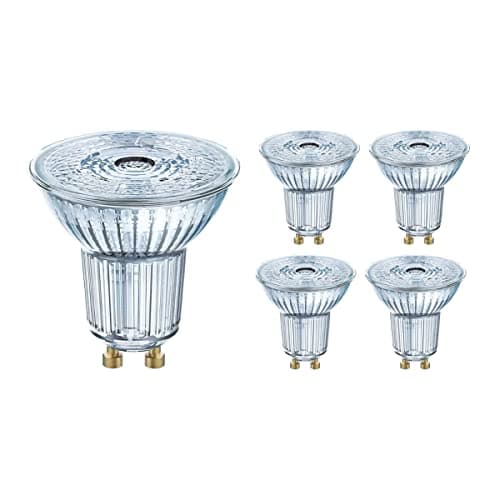 Image of Osram Parathom LED GU10 Spot Clear 4.5W 350lm - 940 Cool White | Dimmable - Best Colour Rendering - Set of 5 - Replaces 50W