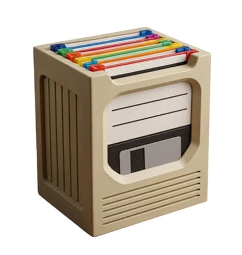 Image of Floppy Disk Coasters With Holder Set, 3D Printed Retro Tech Drink Mats For Home Office Desk Decoration, Novelty Workspace Beverage Protection Pads (1)