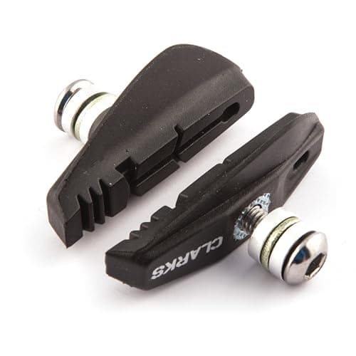 Image of Clarks Elite Road Bike Brake Pads - Pair of 55mm Integral Block with Aluminium or Carbon-Specific Compound and Replaceable Inserts for Road Bikes