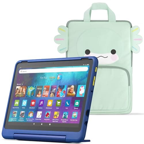 Image of Amazon Fire HD 10 Kids Pro tablet (newest gen)| ages 6–12 | 10.1" brilliant screen, parental controls, 32GB + Carrying Case for Amazon Kids Tablets