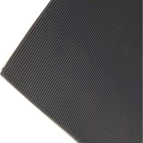 Image of Fine Ribbed Rubber Roll Flooring Matting - 3mm Thick - 1m Wide - Up to 15m Length (1M X 3M)
