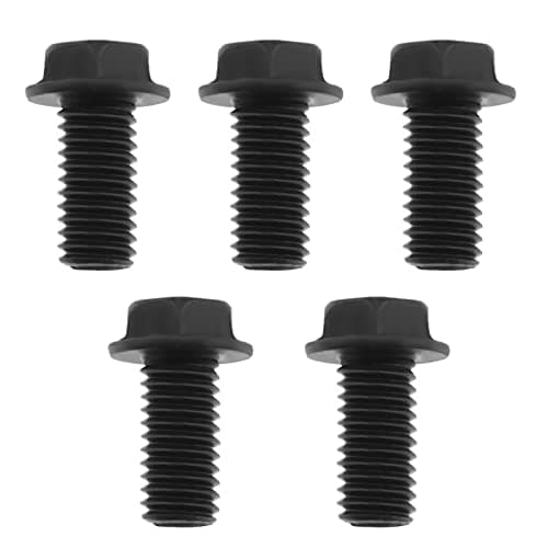 Image of ECSiNG 5PCS M8x16mm Left Hand Thread Bolts Full Threaded Hex Flange Bolts Saw Blade Bolt for Saw Blade Construction Industry Machinery Industry Carbon Steel