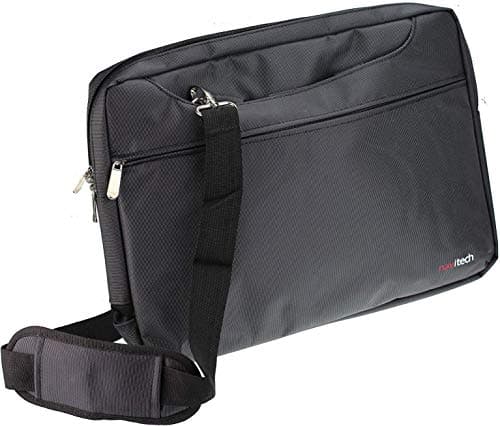 Image of Navitech Black Sleek Premium Water Resistant Laptop Bag - Compatible with The Dell Precision 5540 15.6" Mobile Workstation