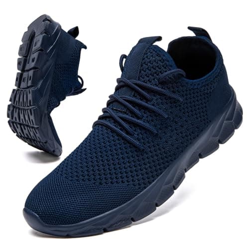 Image of ZGPWZWL Womens Trainers Athletic Running Shoes Walking Shoes Lightweight Breathable Woman Outdoor Gym Sport Sneakers Blue Womens Size UK 6