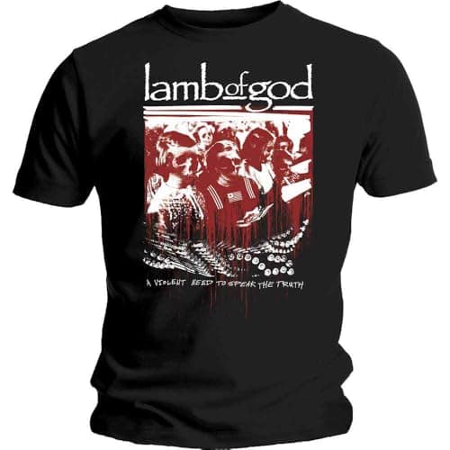 Image of Lamb of God Enough is Enough Official Tee T-Shirt Mens Unisex (XX-Large) Black