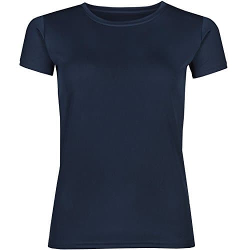 Image of Ladies Breathable Performance Sports T Shirt (S, Navy Blue)