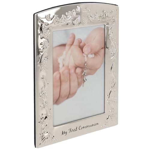 Image of Shudehill Giftware Silver Communion Picture Frame for a 4x6 Photo
