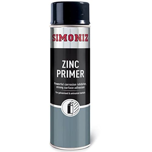Image of Simoniz Zinc Primer Spray Paint, Aerosol Weld Through Primer,500ml