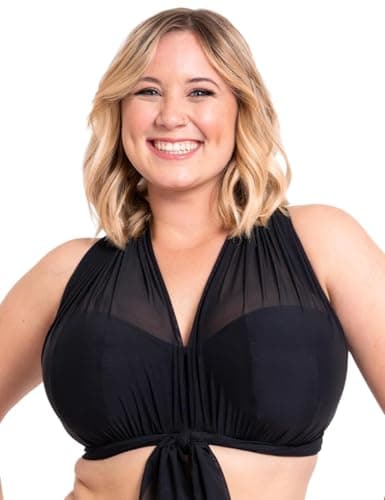 Image of Curvy Kate Wrapsody Bandeau Strapless Multiway Bikini Black 34G