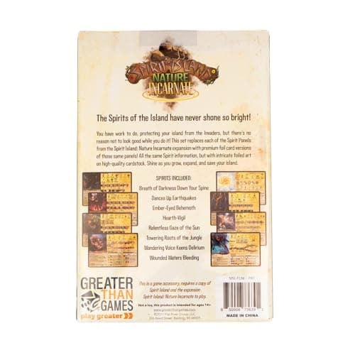 Image of Greater Than Games | Spirit Island: Nature Incarnate - Foil Panels | Cooperative Strategy Board Game Accessory | Premium Component Upgrade