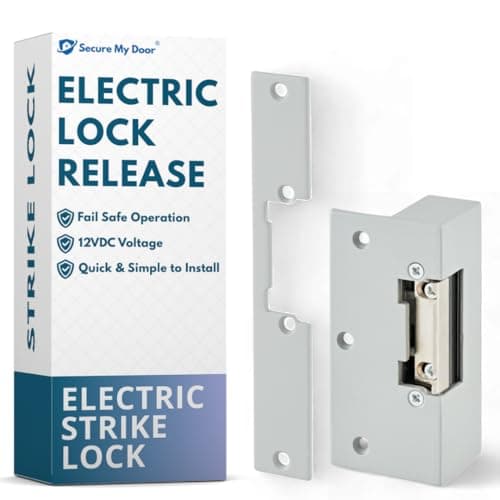Image of SecureMyDoor - Electric Lock Release Fail Safe with Adjustable Jaw for Door Access Control Systems - 12VDC - Ideal for Commercial, Residential, and Industrial Buildings - Strike Lock