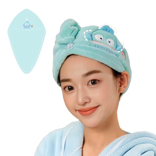 Image of Roffatide Anime Cartoon Towels Set, Hangyodon Fish Bath Towel Hair Towels, Highly Absorbent Towels for Bathroom Gym Hotel Spa Lighter Weight Quicker Dry Super Absorbent Green 65 * 25cm