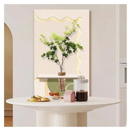 Image of Wall lamp, Entrance Decoration Vase LED Wall Lamp Stereoscopic Green Plant Corridor Hallway Modern Hanging Painting Living Room Mural Light(EU,Remote_A_140X70CM)