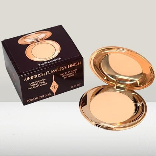 Image of Charlotte Tilbury Original Airbrush Flawless Finish Micro Powder by Bella (2 Medium (Travel Size), 3.4 g (Pack of 1)