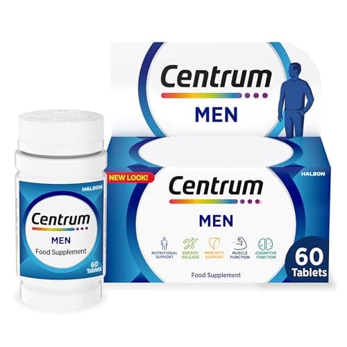 Image of Centrum Men Tablets Multivitamin & Mineral Supplements, with 23 essential nutrients, including vitamin D, C, and Magnesium, 60 ct