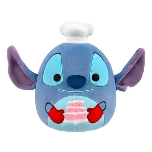 Image of Squishmallows Original 8-Inch Disney Chef Stitch with Cake Plush