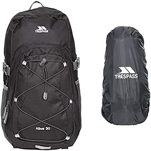 Image of Trespass 30L MULTI FUNCTION BACKPACK ALBUS & WATERPROOF RAIN COVER FOR BACKPACKS (Medium)