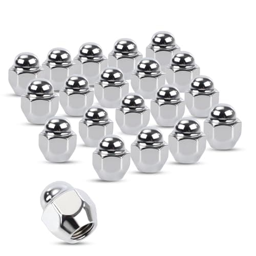 Image of GEAREVER 20 Wheel Nuts M12 x 1.5 Taper Collar 60° SW21 Closed Rim Nut Wheel Attachment Compatible with Hyundai i10 i20 i30 i40 ix20 ix35 ix55, Kia Rio Ceed Sportage Sorento Mazda