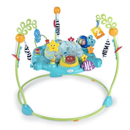 Image of Baby Einstein, Ocean Explorers Curiosity Cove 2-in-1 Educational Activity Jumper and Floor Toy, Ages 6-12 Months