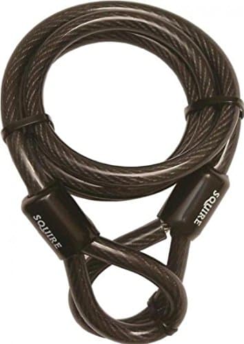 Image of Henry Squire Looped Extender Security Cable, 1800 mm Length x 12 mm Diameter, Black