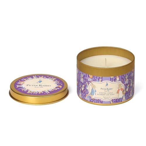 Image of Peter Rabbit Repeat Print Tin Candle – Blueberry Jam Scent – 180G (1-Wick) – PR001PCV002V