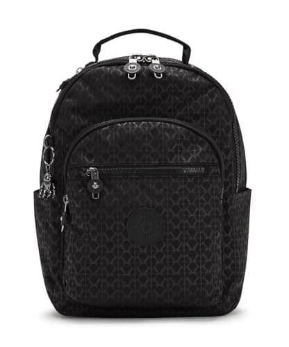 Image of Kipling SEOUL S Small Backpack, Signature Emb (Black)