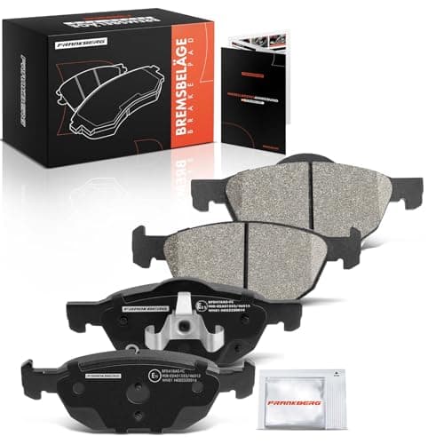 Image of Frankberg Brake Pad Set incl. 4x Pads Front Compatible with Civic IX FK Civic IX Tourer FK Civic X Saloon FC Civic IX Saloon Replace# 45022TGNG00