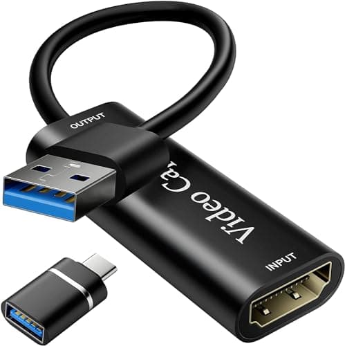 Image of VIXLW 4K HDMI to USB Capture Card,Video Capture Device,1080P HD Video Recorder,Game Capture Card Streaming,Recording,Gaming,Broadcasting,Teaching,Nintendo Switch,PS5,Xbox,Twitch Compatible