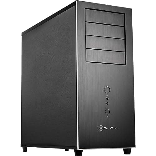 Image of SilverStone SST-TJ04B-E - Temjin Midi Tower SSI-CEB ATX Computer Storage Case, black