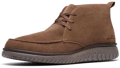 Image of Clarks Men's Relaxlite Moc Ankle Boot, Cola Suede, 10 UK