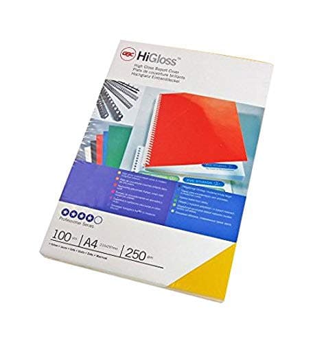 Image of GBC HiGloss Binding Covers A4 250gsm Red (100 Pack)