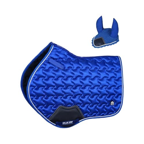 Image of Close Contact Ninja Star Saddle Pad / All Purpose Saddle Pad Matchy Set (Royal Blue, Full)