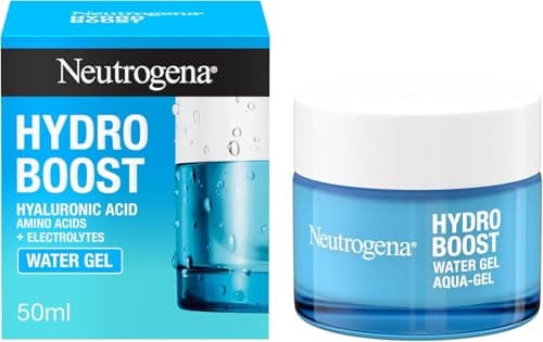 Image of Neutrogena Hydro Boost Water Gel (1x 50ml), Oil-Free Face Cream with Hyaluronic Acid, Amino Acids and Electrolytes, Lightweight Face Care with 72 Hour Hydration, For Acne-Prone and Sensitive Skin