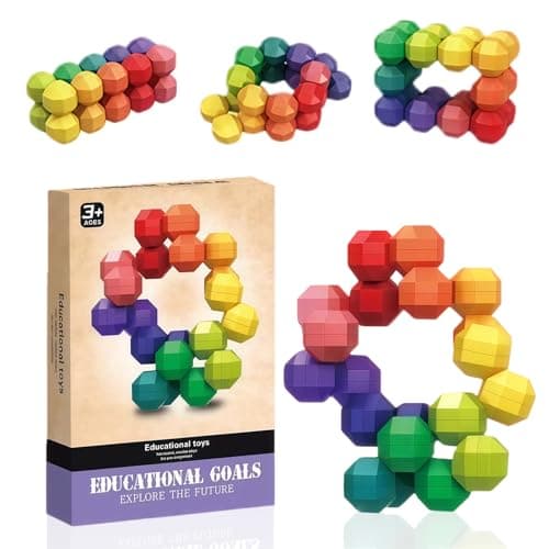 Image of Sensory Fidget Toys for Kids, Autism and ADHD Stress Relief Rainbow Fidget balls, Quiet Sensory Balls and Poppers for Toddlers and Children, Travel-Friendly Autism sensory Toys