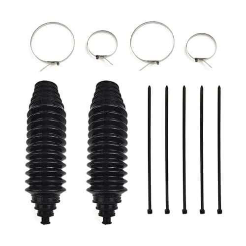 Image of CV Boots,Drive Shaft Joint kit Universal Silicone Rack And Pinion Steering Gaiter Boots+Cable Ties+Clamp Kit Auto Replacement Parts
