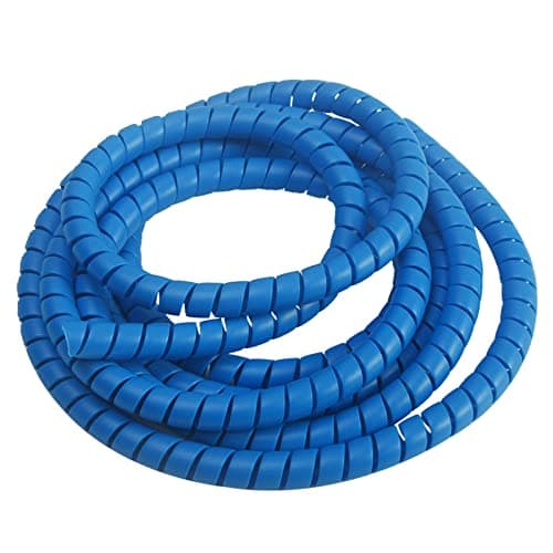 Image of Faderr 8mm 2m Line Organizer Pipe Protection Spiral Wrap Winding Cable Cover Tube Wire Protector Cable Management (Blue)