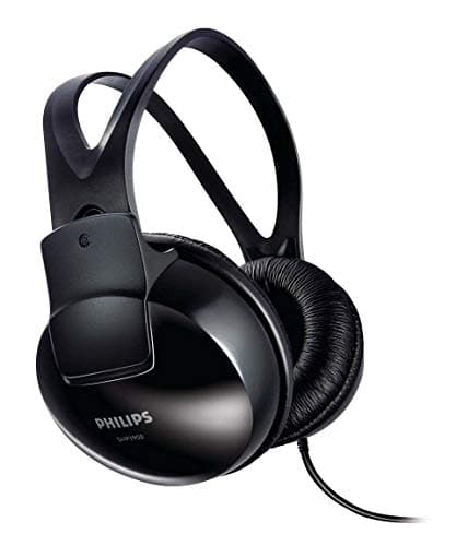 Image of Philips stereo over-ear headphones SHP1900/10 Hi-Fi headphones with cable (adjustable headband, large earpieces, lightweight design, 2-m cable) black
