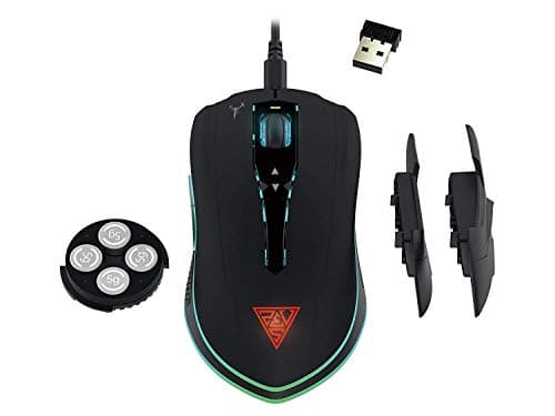 Image of GAMDIAS Hades M1 Wireless Optical Gaming Mouse Dual Level RGB 10800DPI Adjustable 7 Programmable Buttons Hera Software