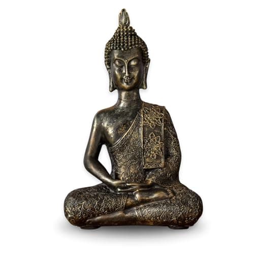 Image of Zen'Light Thai Buddha Statue, Resin, Bronze, 6 x 13 x 21 cm
