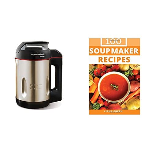 Image of Morphy Richards 501014 Saute and Soup Maker, Brushed Stainless Steel with Soup Maker Recipe Book: 100 Delicious and Nutritious Soup Recipes