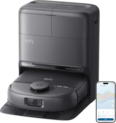 Image of eufy New 2026 Robot Vacuum Cleaner With Mop,C28 Omni,HydroJet Self-Cleaning Roller Mop,Upgraded from X10 Pro,15,000Pa Suction,All-in-1 Station,Tangle-Free,Auto Mop Washing&Drying,AI Obstacle Avoidance