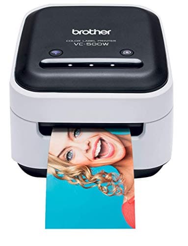 Image of Brother VC-500WCR, Colour Label Printer, Suitable for Hobbies, Wireless Connection, Zink (Zero-Ink) Printing Technology, 5 Different Roll Widths from 9 to 50 mm