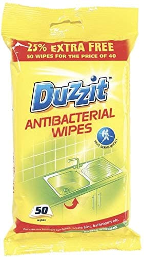 Image of Duzzit 3 x Anti-Bacterial Wipes 50 Pack