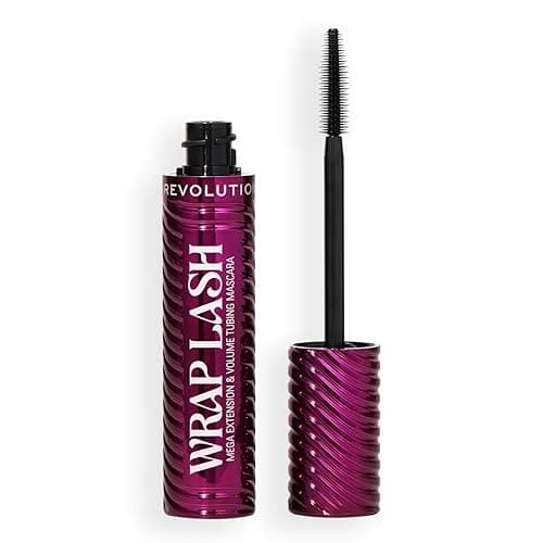 Image of Revolution, Wrap Lash Tubing Mascara, Smudge-Proof & Water-Resistant for Length & Volume, Vegan & Cruelty-Free, Burgundy, 8.5ml