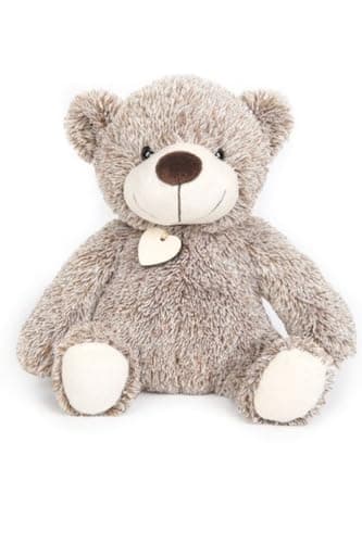 Image of Furry Plush Teddybear Weighted Doorstop – Light Brown