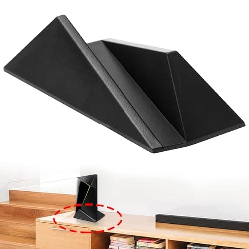 Image of FancyTark Premium Vertical Stand Compatible with Nvidia Shield TV Pro (2017 & 2019 Models) - Weighted Base for Enhanced Stability - Space-Saving Desk Organizer Mount for Nvidia Shield Android TV